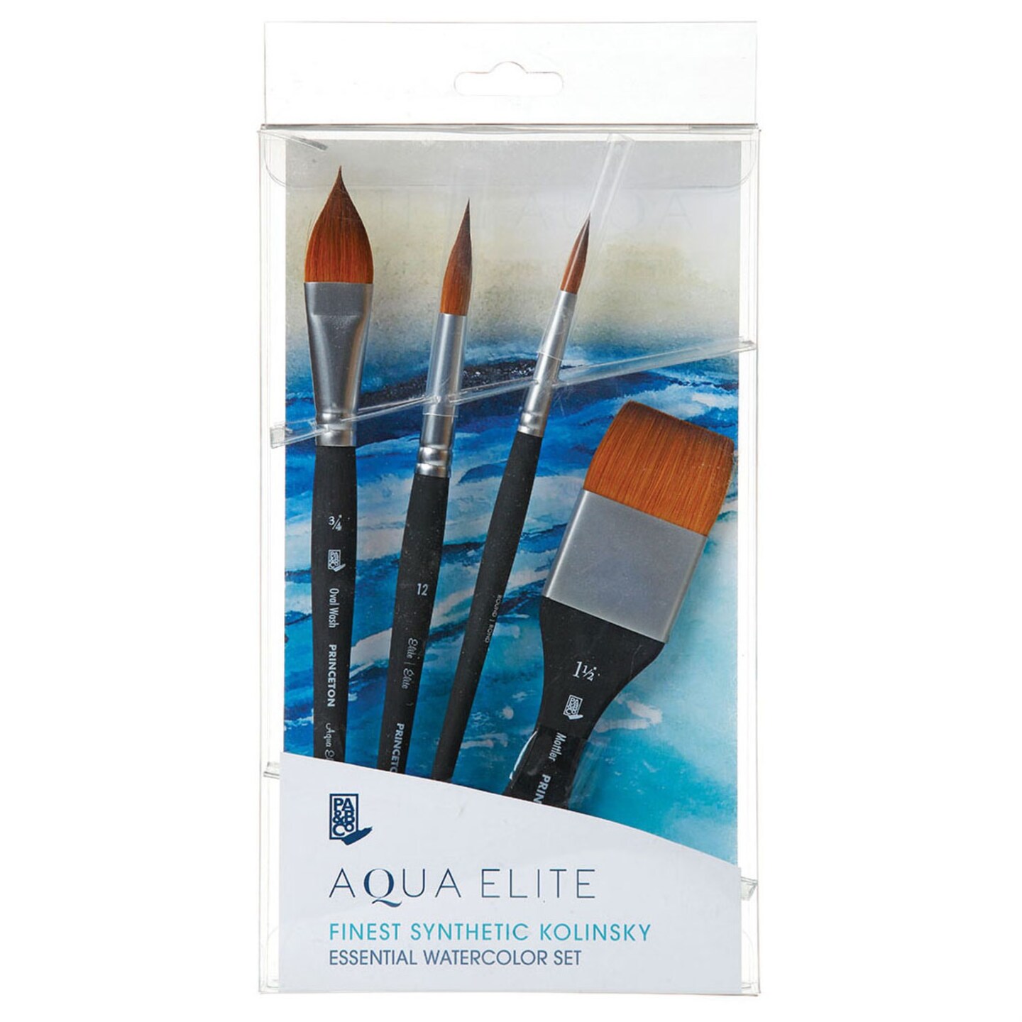 Princeton Aqua Elite, Series 4850, Synthetic Kolinsky Watercolor
