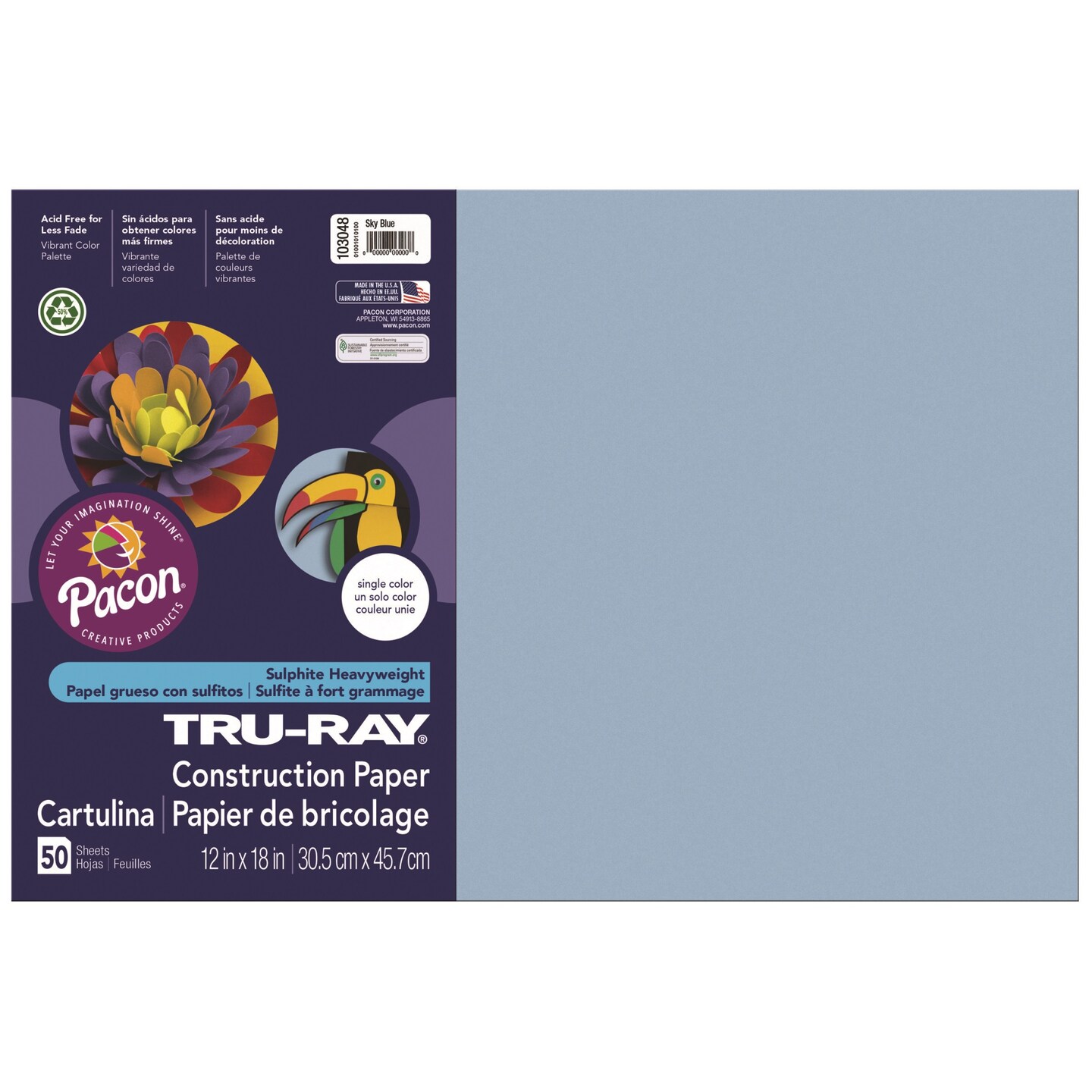 Crayola Construction Paper Shapes 9X12 48 Sheets-Multipack Of