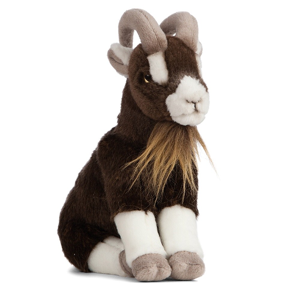 Sitting Brown Goat by LIVING NATURE - 8&#x22;