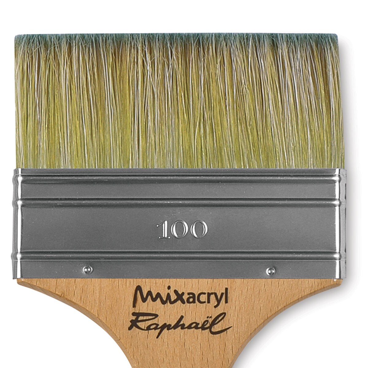 Raphael Mixacryl Natural Bristle/Synthetic Mix Brush - Mixed Media Flat, Size 100