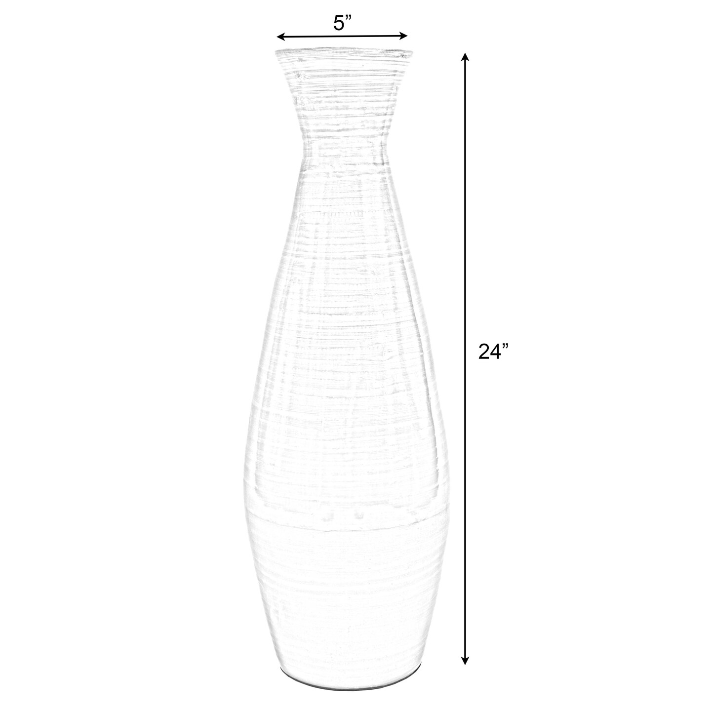 Uniquewise Classic Bamboo Floor Vase Handmade, For Dining, Living Room, Entryway, Fill Up With Dried Branches Or Flowers