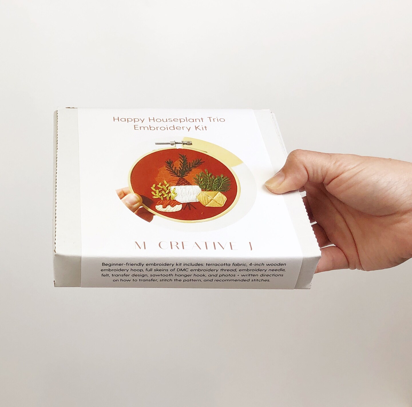 MCreativeJ Happy Houseplant Trio - Intermediate Embroidery Kit