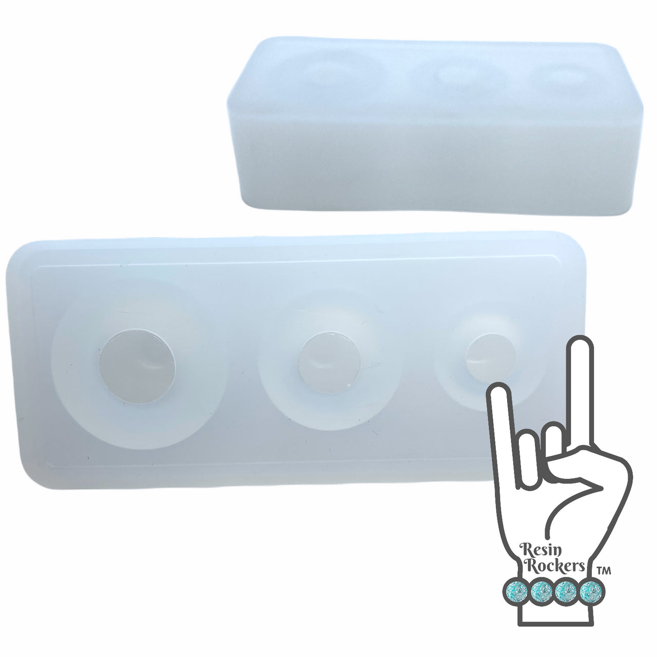 Galaxy Marble or Clear Bubble Transparent Silicone Mold for UV and Epoxy Resin Art Layered