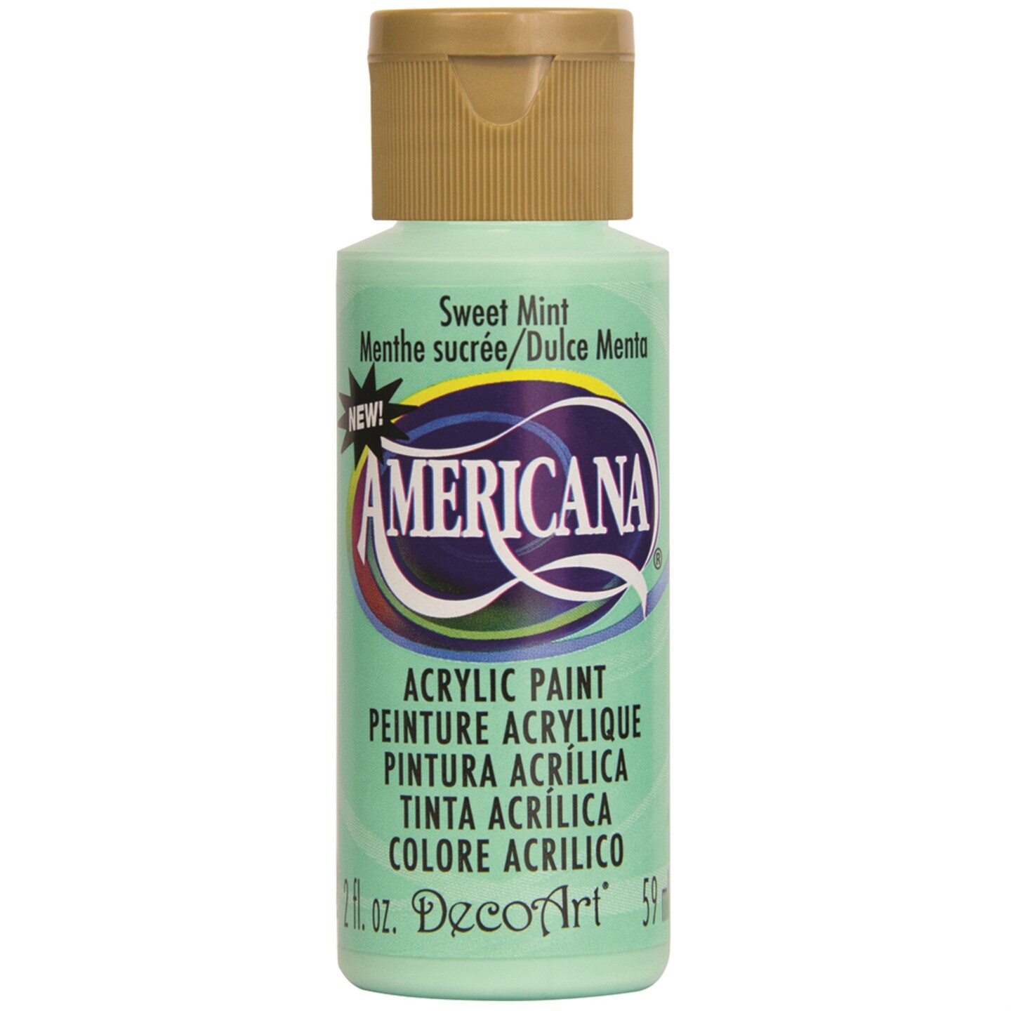 DecoArt Americana Acrylic Paint, 2-Ounce, Sweet Mint