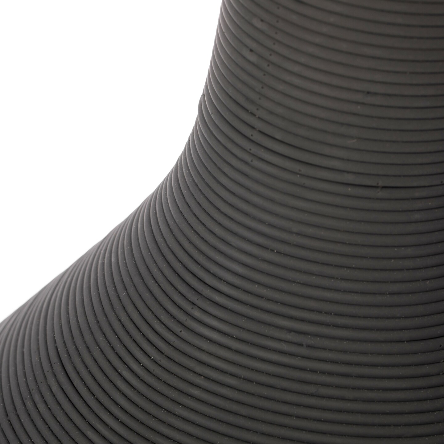 Tall Floor Vase, Modern Charcoal Grey Extra Large Floor Vase, 38-inch Trumpet Style Plastic Rope Vase, Decorative Lightweight Vase, for the Entryway, Dining Room, Living Room, or Bedroom