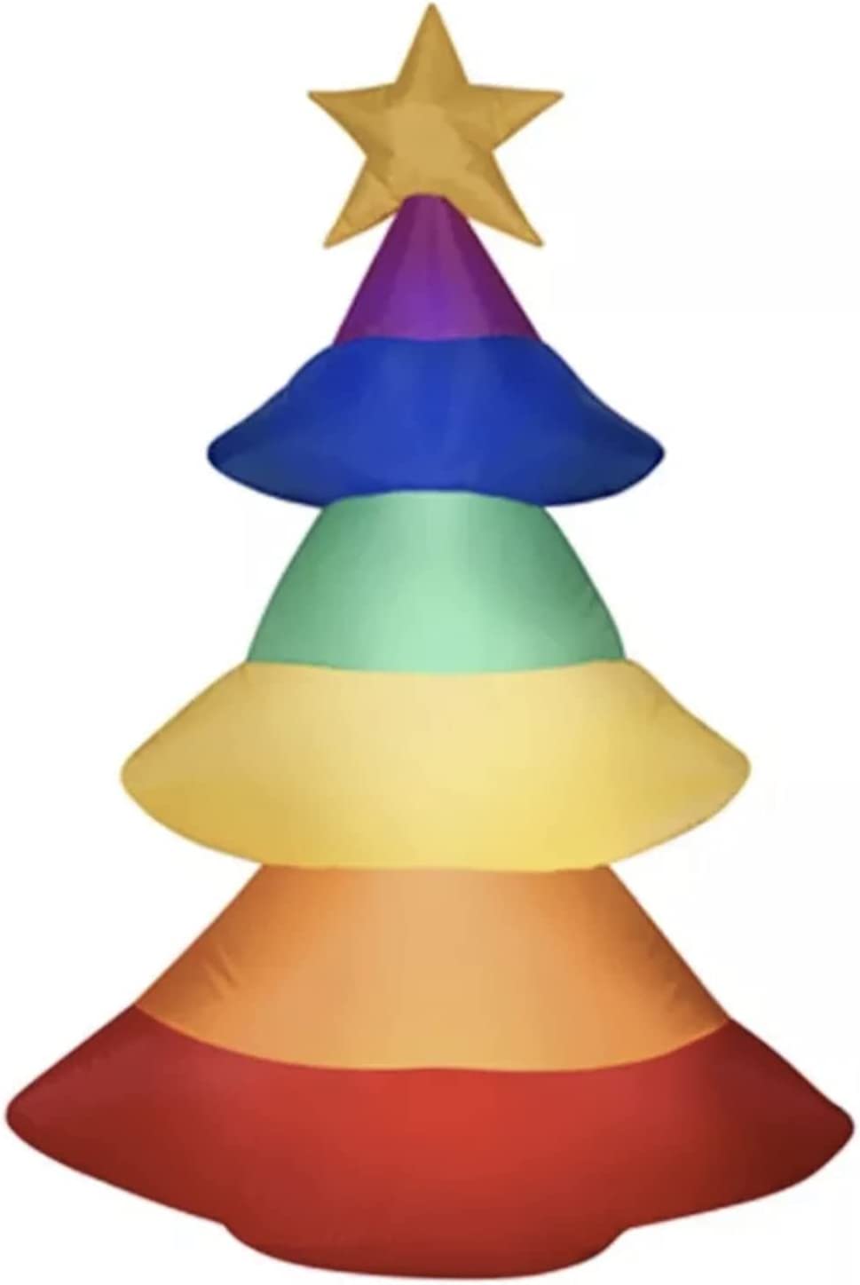3.5&#x27; Gemmy Airblown Rainbow Christmas Tree 111940