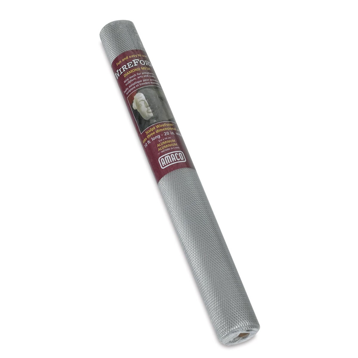 Amaco Wireform Diamond Mesh - Roll, 20" x 10 ft, Expandable