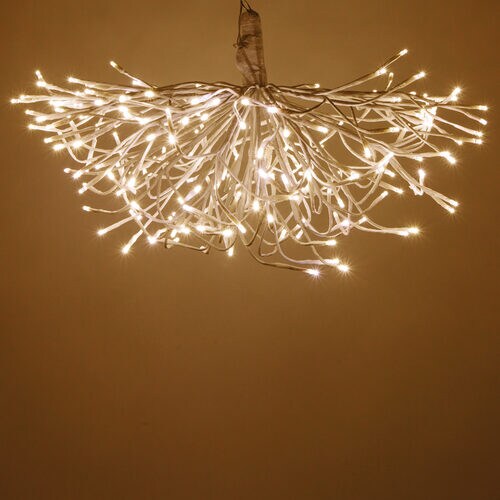 24" White Starburst Lighted Branches, Warm White LED, Twinkle Lights: Illuminate Your Space with LED Starburst Branch Lights