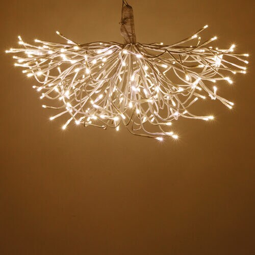 24&#x22; White Starburst Lighted Branches, Warm White LED, Twinkle Lights: Illuminate Your Space with LED Starburst Branch Lights