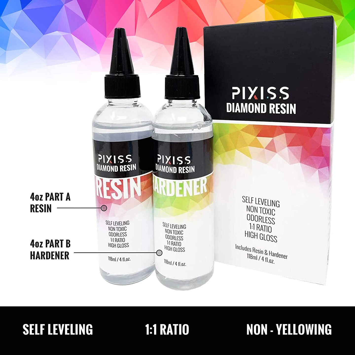 Pixiss Box Resin Molds and 15 Mica Powders, Jewelry Box Molds