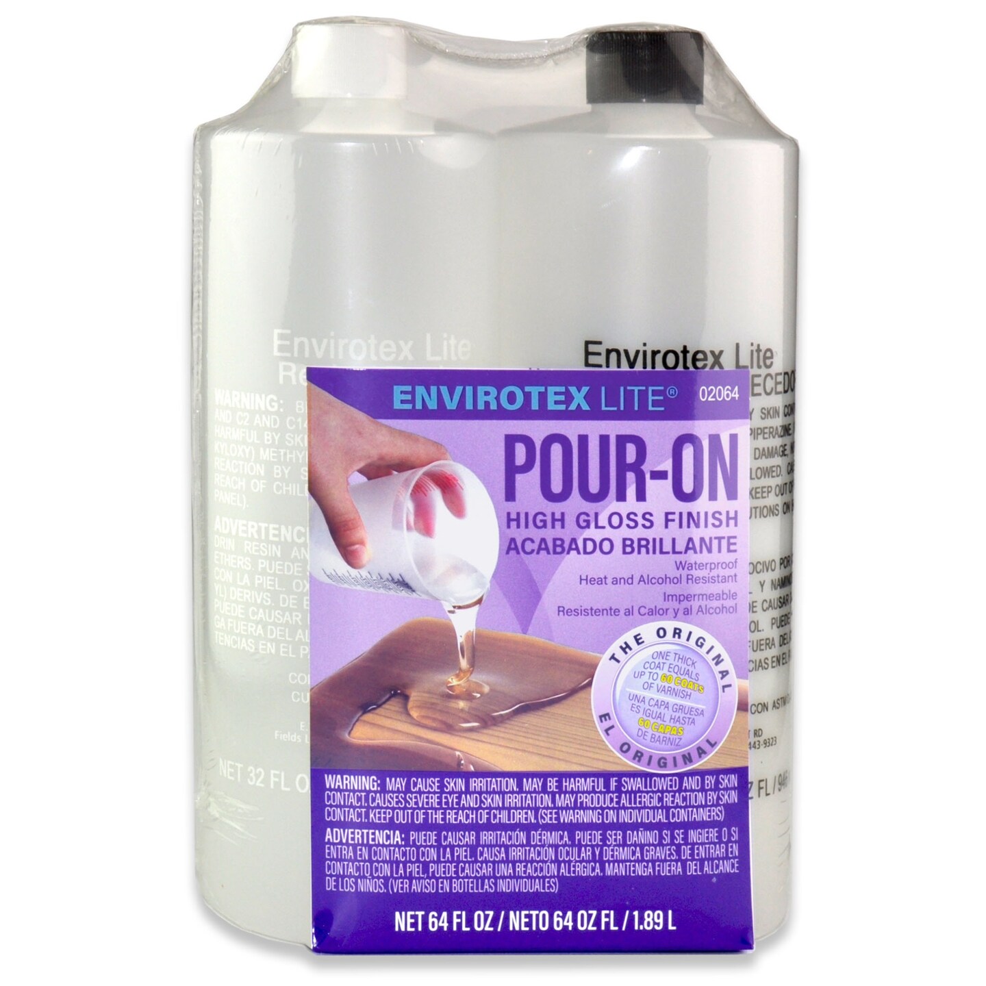 Environmental Tech EnviroTex Pour-On High Gloss Finish 1/2 Gallon kit