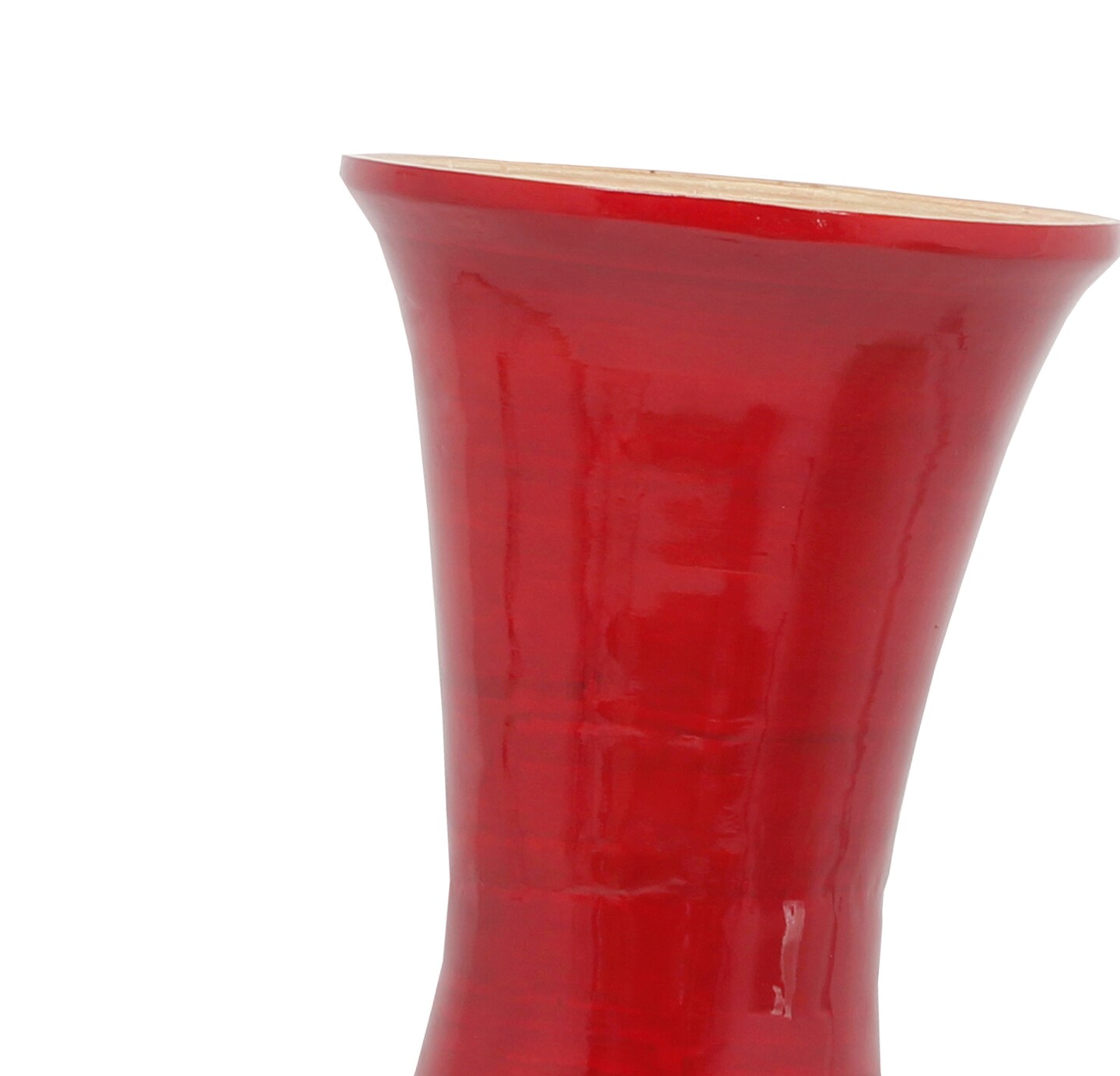 Tall Modern Decorative Floor Vase: Handmade, Natural Bamboo Finish, Contemporary Home D&#xE9;cor, Handcrafted Bamboo, Elegant Interior Design, Bamboo Craftsmanship, Statement Piece for Modern Spaces