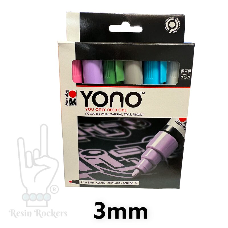 Marabu YONO 12400103019 - Pennarello Acrilico Versatile Con Punta