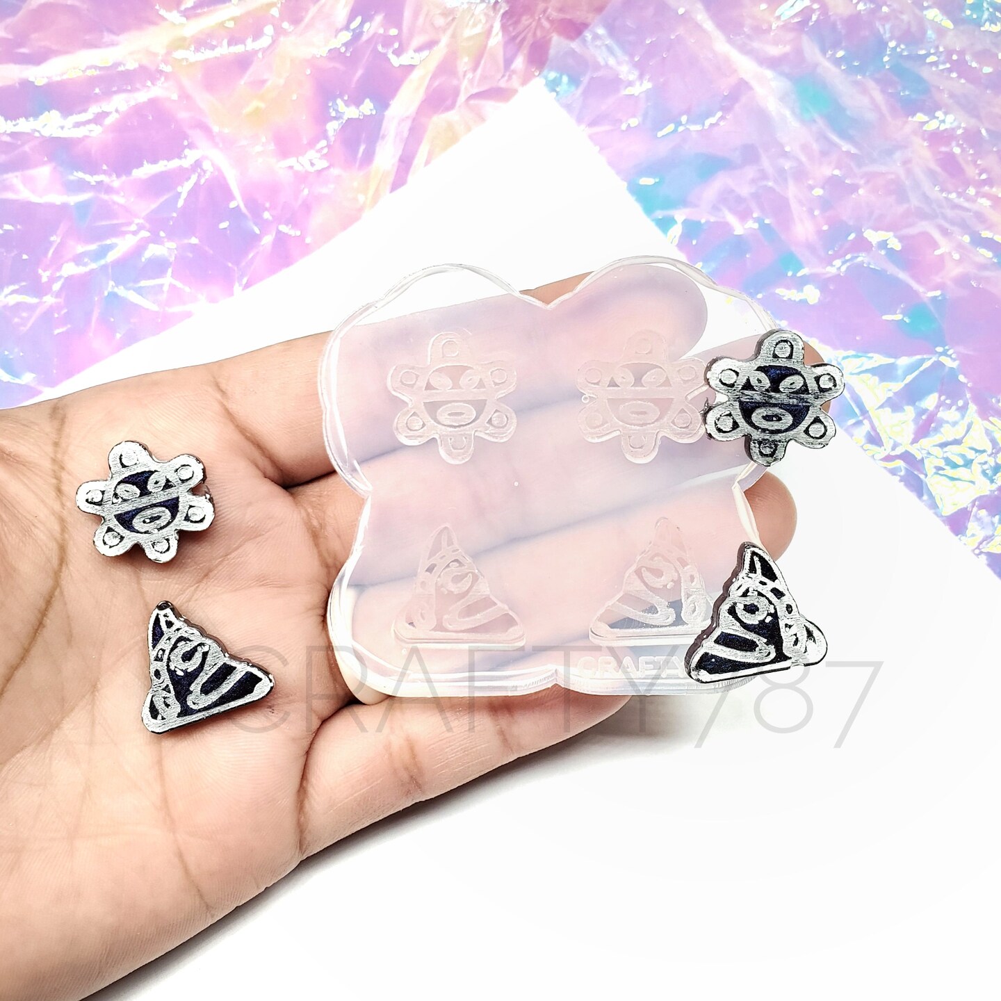 Taino Symbols Stud Mold Cem&#xED; &#x26; Sol(A3)