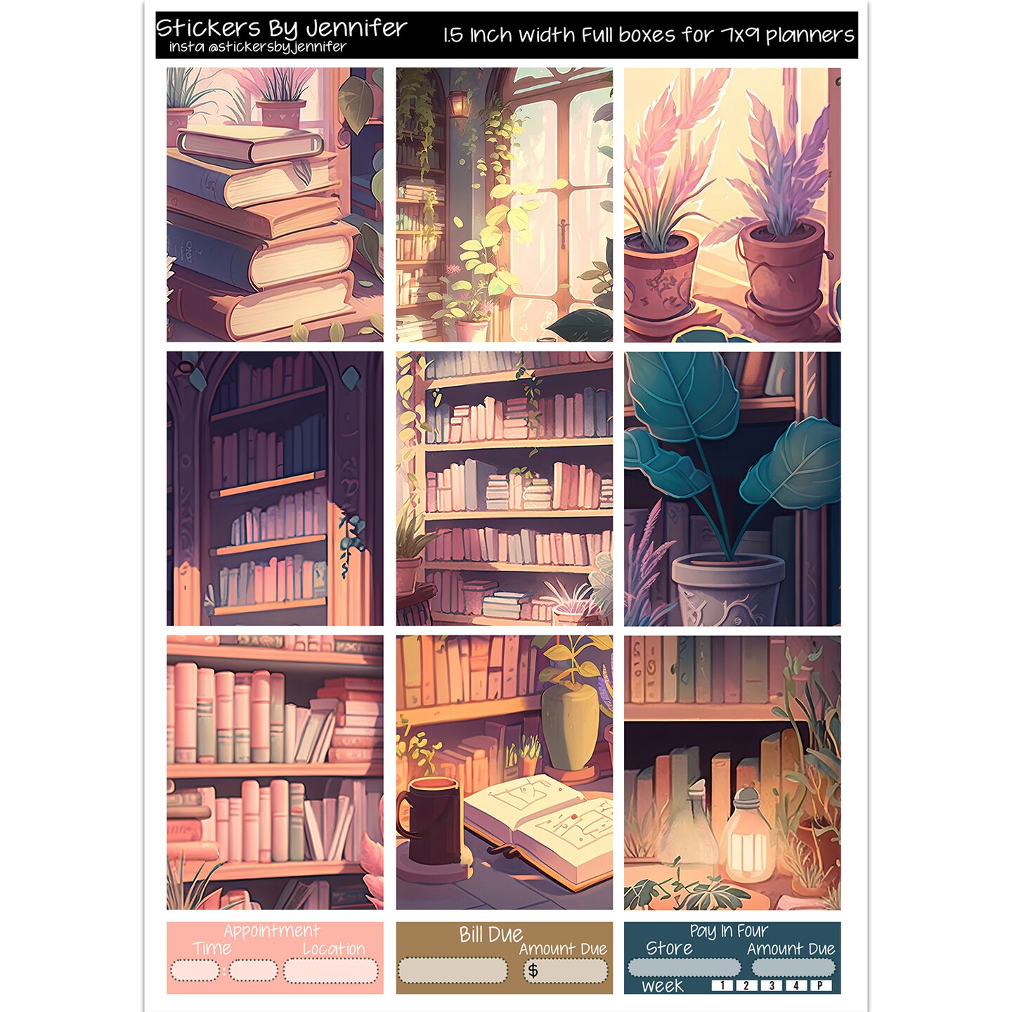 Books Full Box Planner Stickers Scrapbooking Kids DIY Arts Crafting