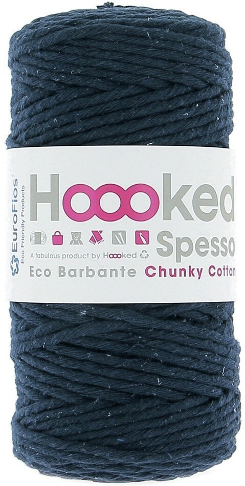 Hoooked Spesso Chunky Cotton Macrame Yarn-Marine