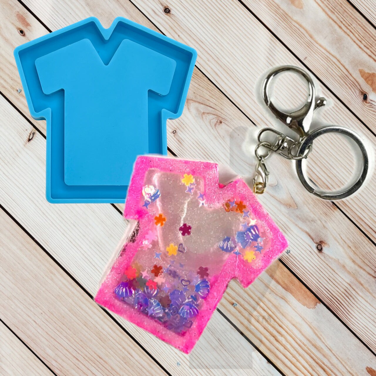 Scrub Top or Sports Jersey Shaker Silicone Mold for Epoxy Resin Art