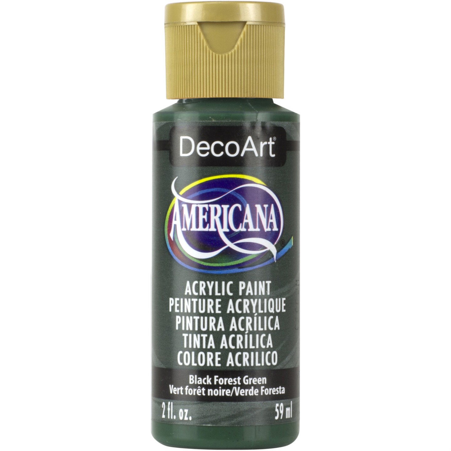 DecoArt DAO83-3 Americana Acrylic Paint, 2-Ounce, Black Forest Green