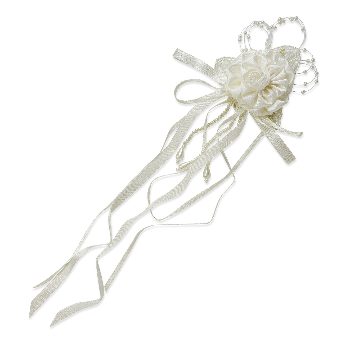 Vintage Bridal Satin Flower Applique