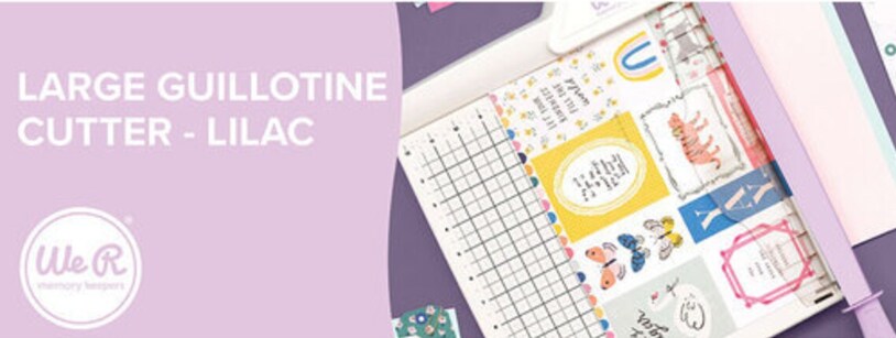 We R Memory Keepers Large Guillotine Cutter and Trimmer 12"x12" 60000666 Lilac