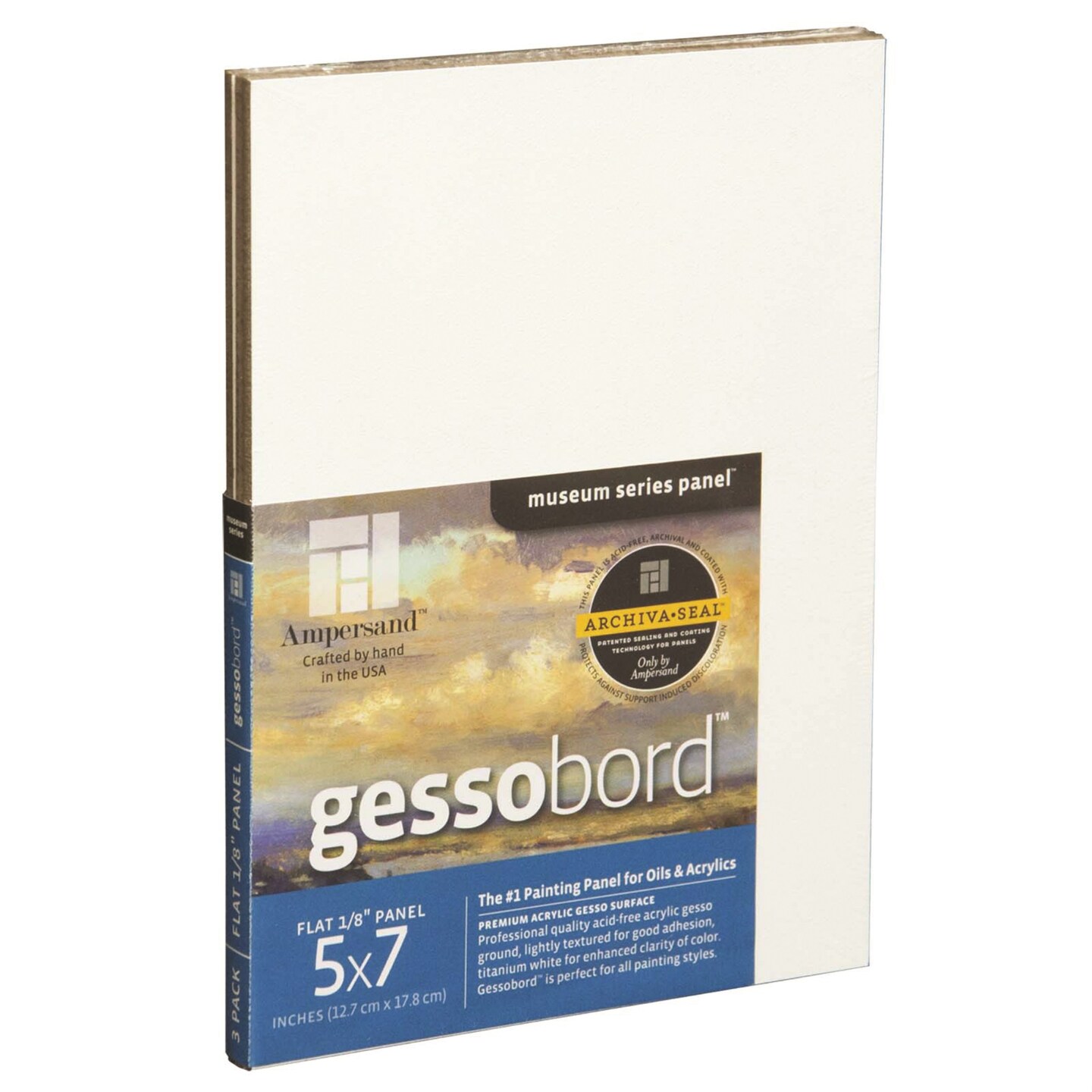 Ampersand Art Supply Gesso Wood Painting Panel  