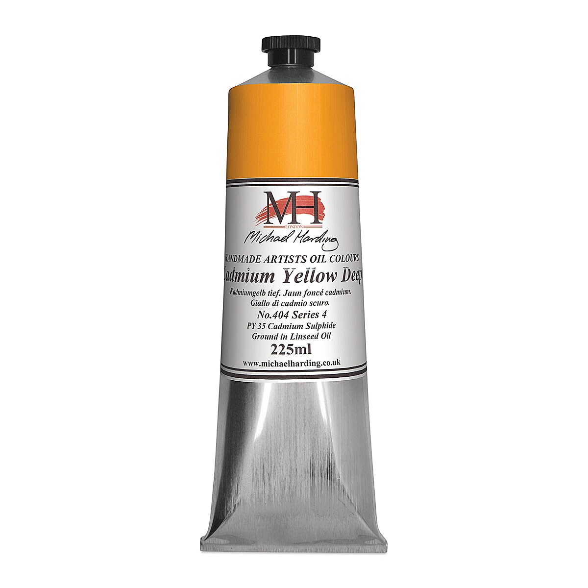 Michael Harding Artists Oil Color - Cadmium Yellow Deep, 225 ml tube