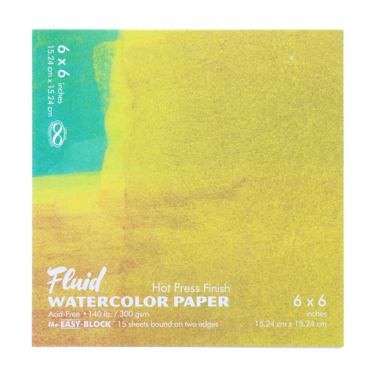 Fluid Watercolor Hot Press 140 lb Easy-Block