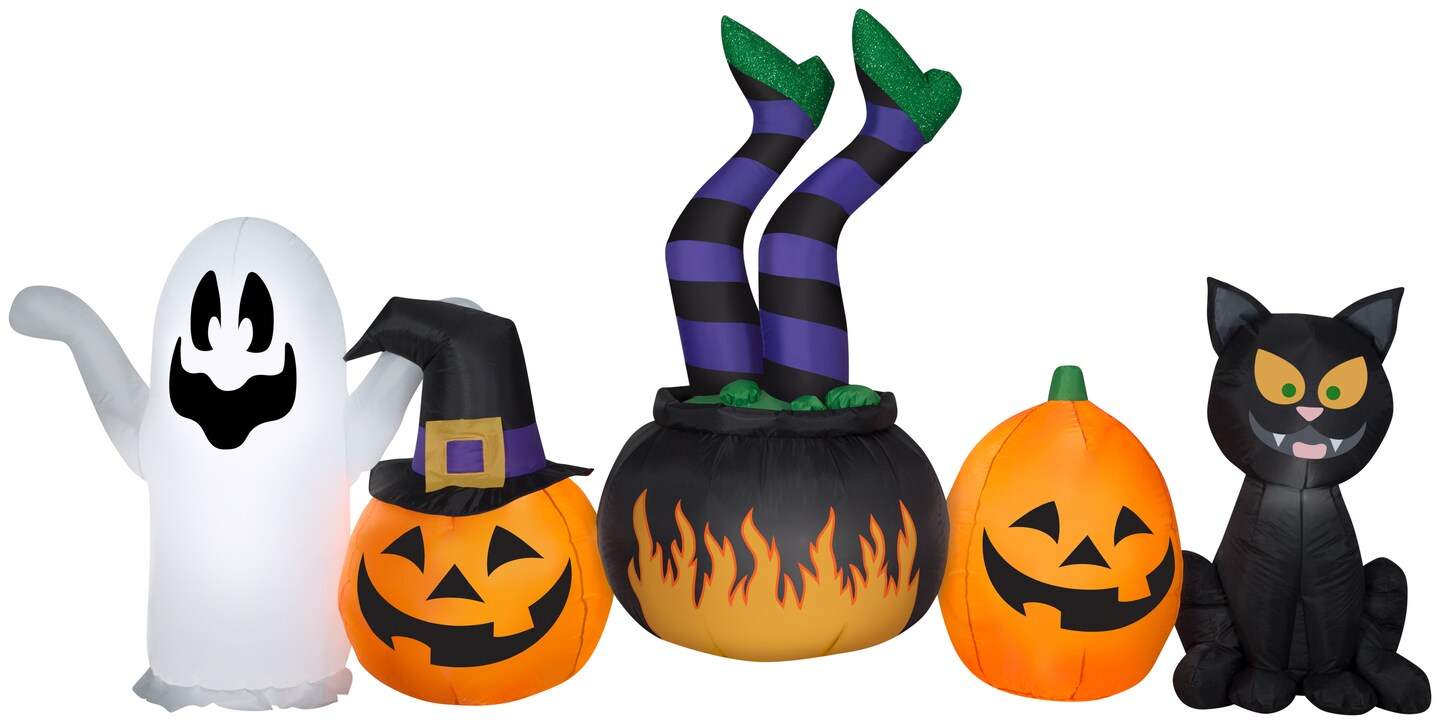 8.5&#x27; Gemmy Airblown Inflatable Halloween Brewing Witch Scene 226869