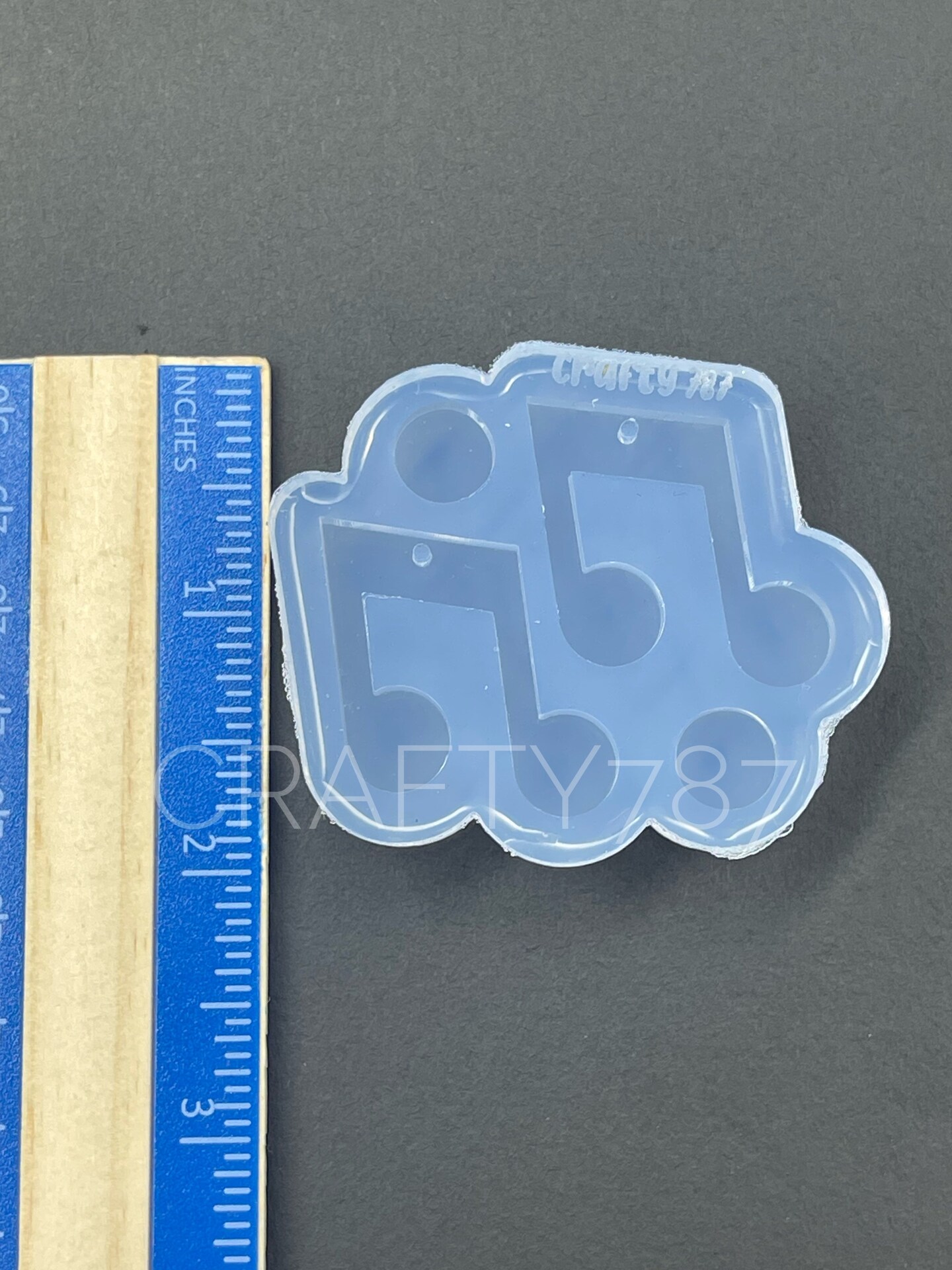 Music Note Dangle Earring Silicone Mold (D3)