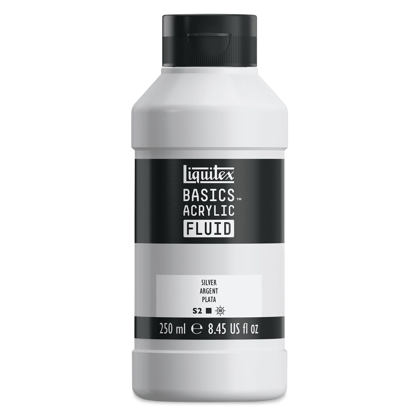 Liquitex Basics Acrylic Fluid Paint Silver, 250 ml Michaels