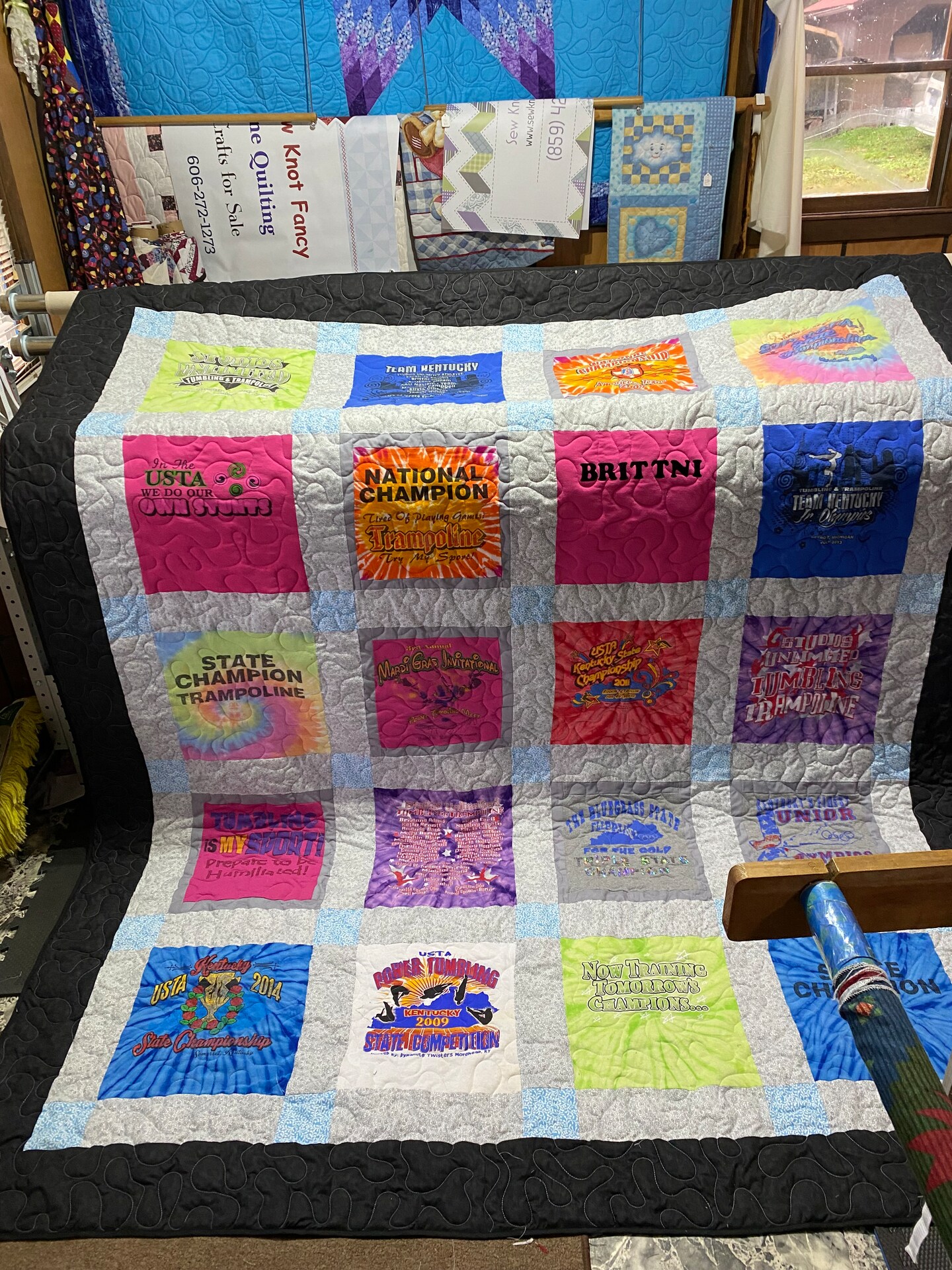 Custom T-shirt Quilt. DEPOSIT ONLY!!! From Wall-hanging to factory King Size. Graduation. Mother's Day. All Machine-Pieced & Quilted. Prices below.