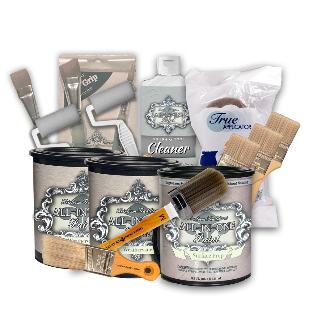 ALL-IN-ONE Paint by Heirloom Traditions, 2 Quart Deluxe Cabinet Paint ...