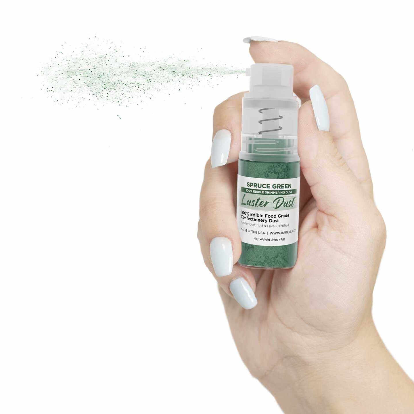 Spruce Green Luster Dust Spray Luster Dust Edible Glitter Spray Dust