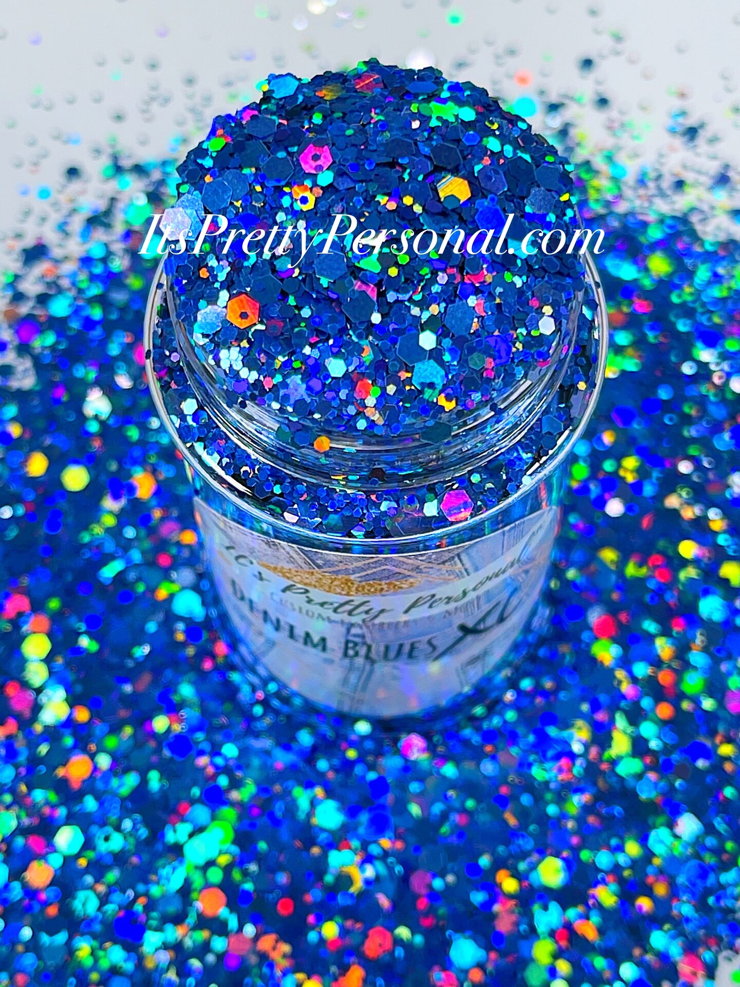 &#x201C;Denim Blues XL&#x201D;- Holographic XL