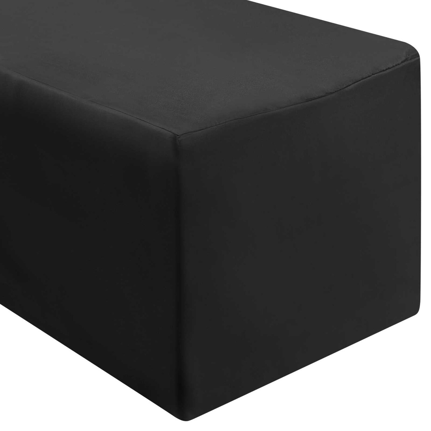 Lann's Linens - 10 Premium Fitted Tablecloths for Rectangular Table - Wedding / Banquet / Trade Show - Polyester Cloth Fabric Cover