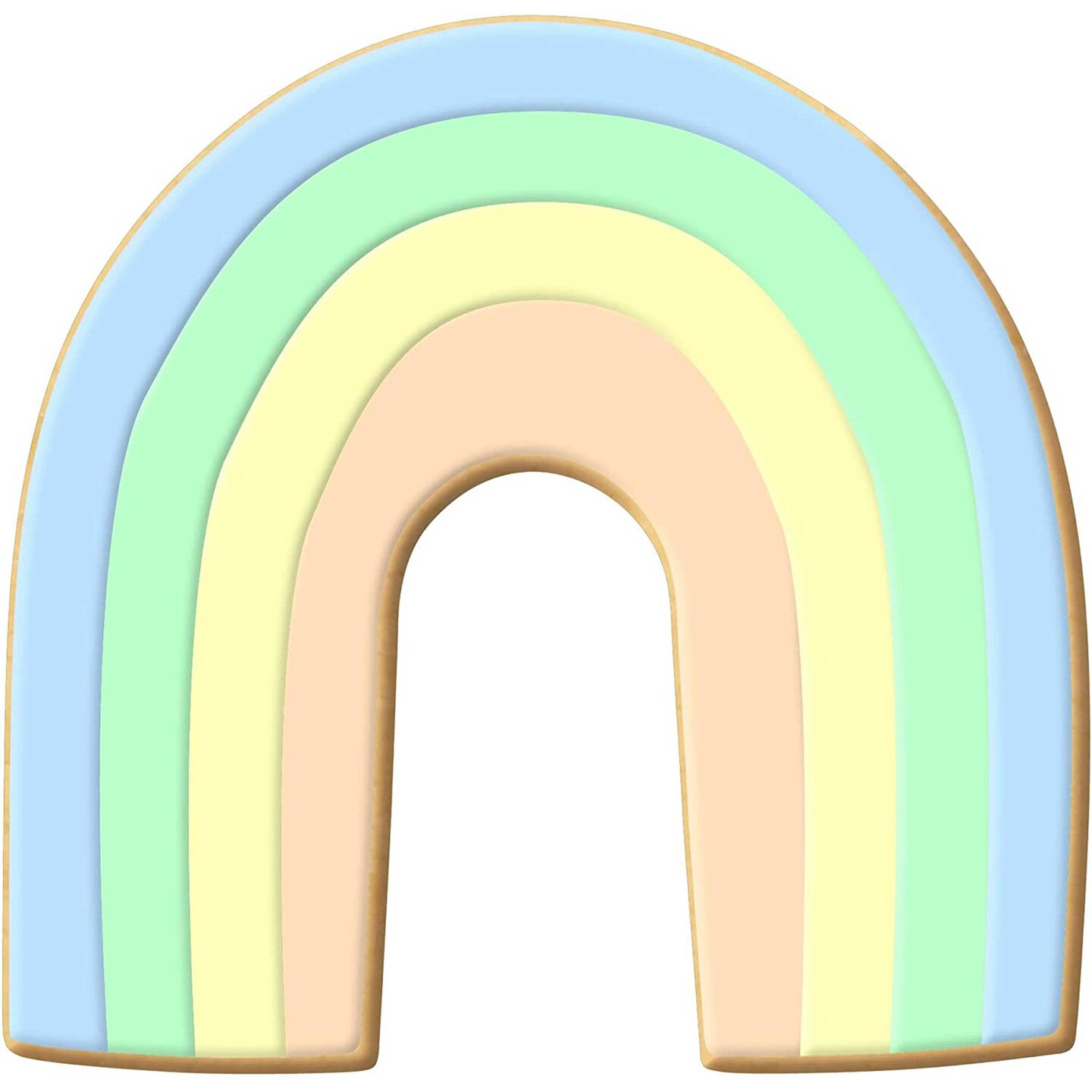 CookieCutter.com Cookie Cutters Rainbow Horse Shoe Cookie Cutter 3 in, Tin Plate Steel, Handmade in USA