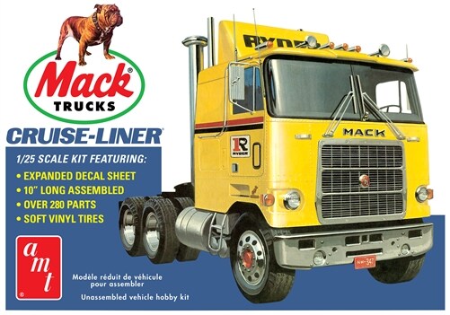 Round2  1/25 Mack Cruise-Liner Semi Tractor Cab Plastic Model