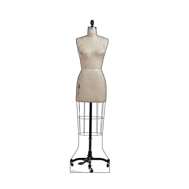Advanced Graphics 66 x 17 in. Old Dress Mannequin Cardboard Cutout