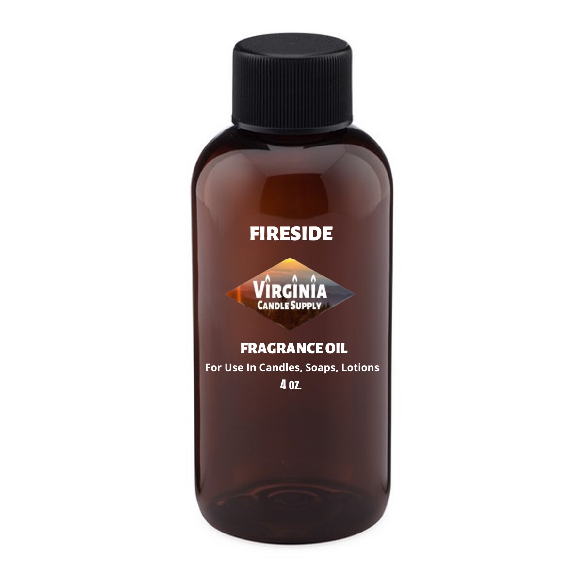 Fireside Fragrance Oil (Our Version of the Brand Name) (4 oz Bottle) for Candle Making, Soap Making, Tart Making, Room Sprays, Lotions, Car Fresheners, Slime, Bath Bombs, Warmers…