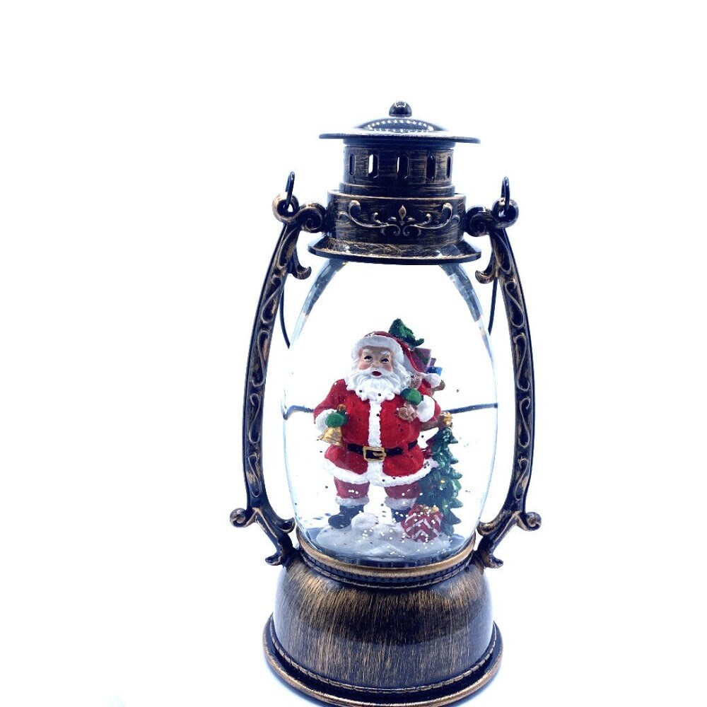 Water Snow Glitter Lantern with Santa Inside