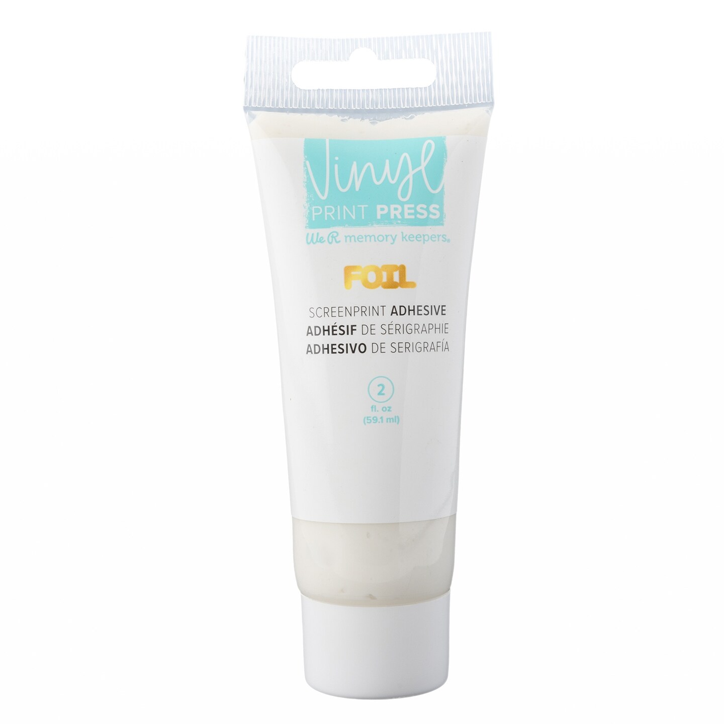 We R Vinyl Print Press Screen Print Paste 2Oz-Foil Adhesive