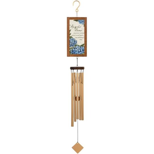 Carson Home Accents 272692 36 in. Framed Sentiment Wind Chime Angels