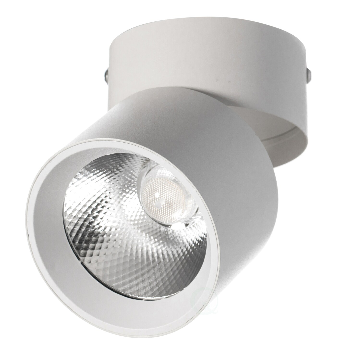Aluminum Round LED Ceiling Spotlight with Adjustable Downlight, 15 Watt Cool White 4000K, Energy-Efficient Ceiling-Mounted Spot Lighting - Modern Fixture - for Home, Office, and Commercial Spaces