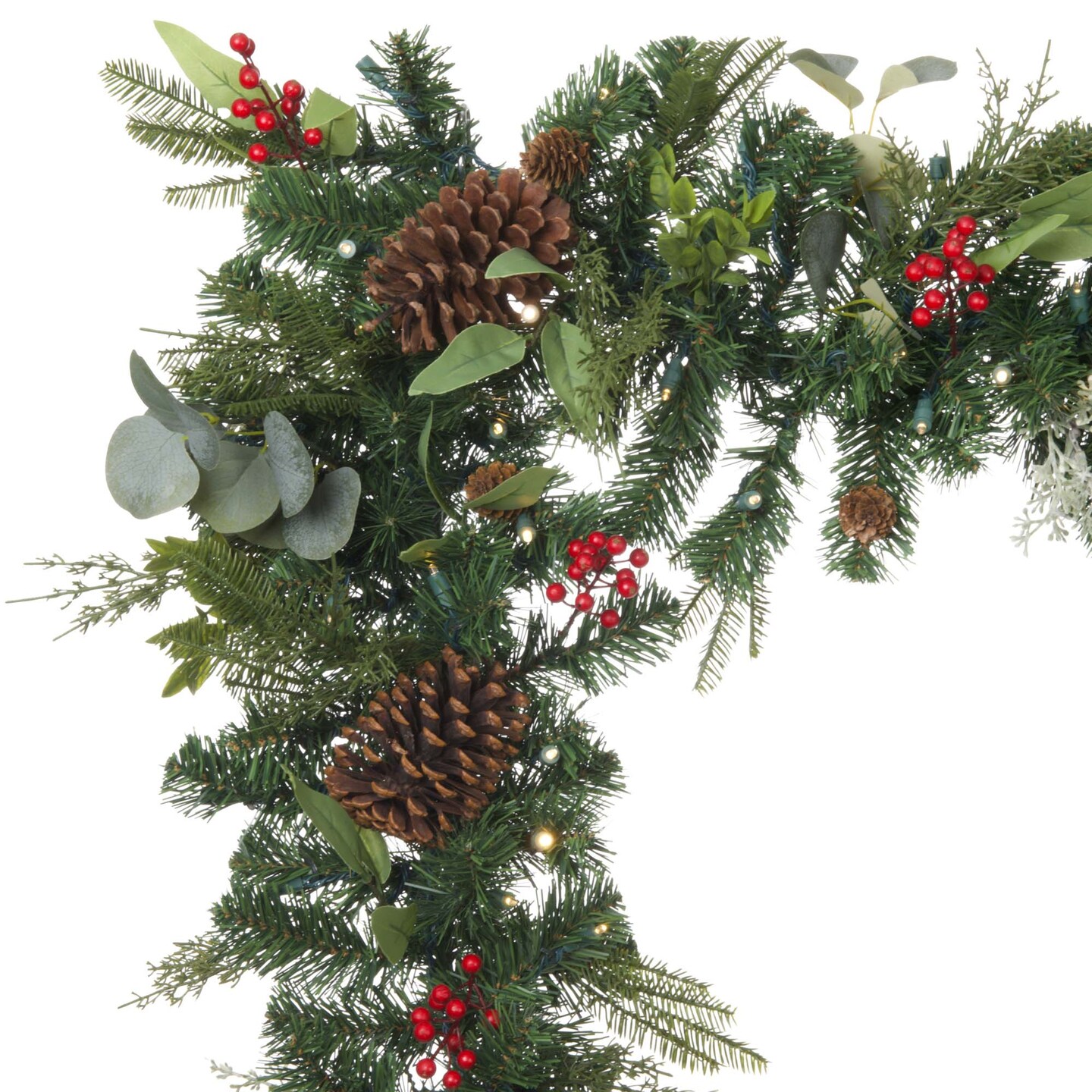 9 ft. Artificial Christmas Garland with Lights - Christmas Woods