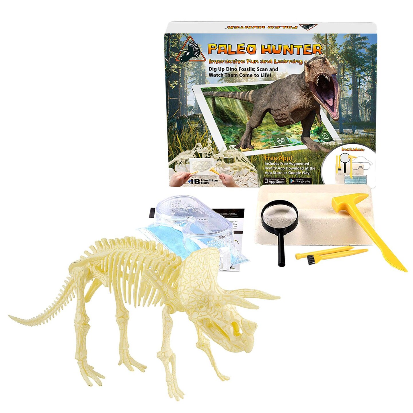 Paleo Hunter&#x2122; Dig Kit for STEAM Education - Triceratops Rex