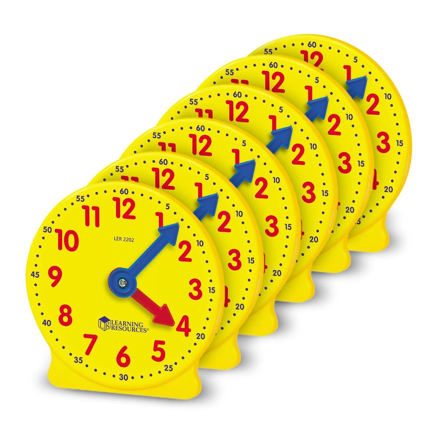 Big Time&#x2122; Geared Mini-Clocks, Set of 6