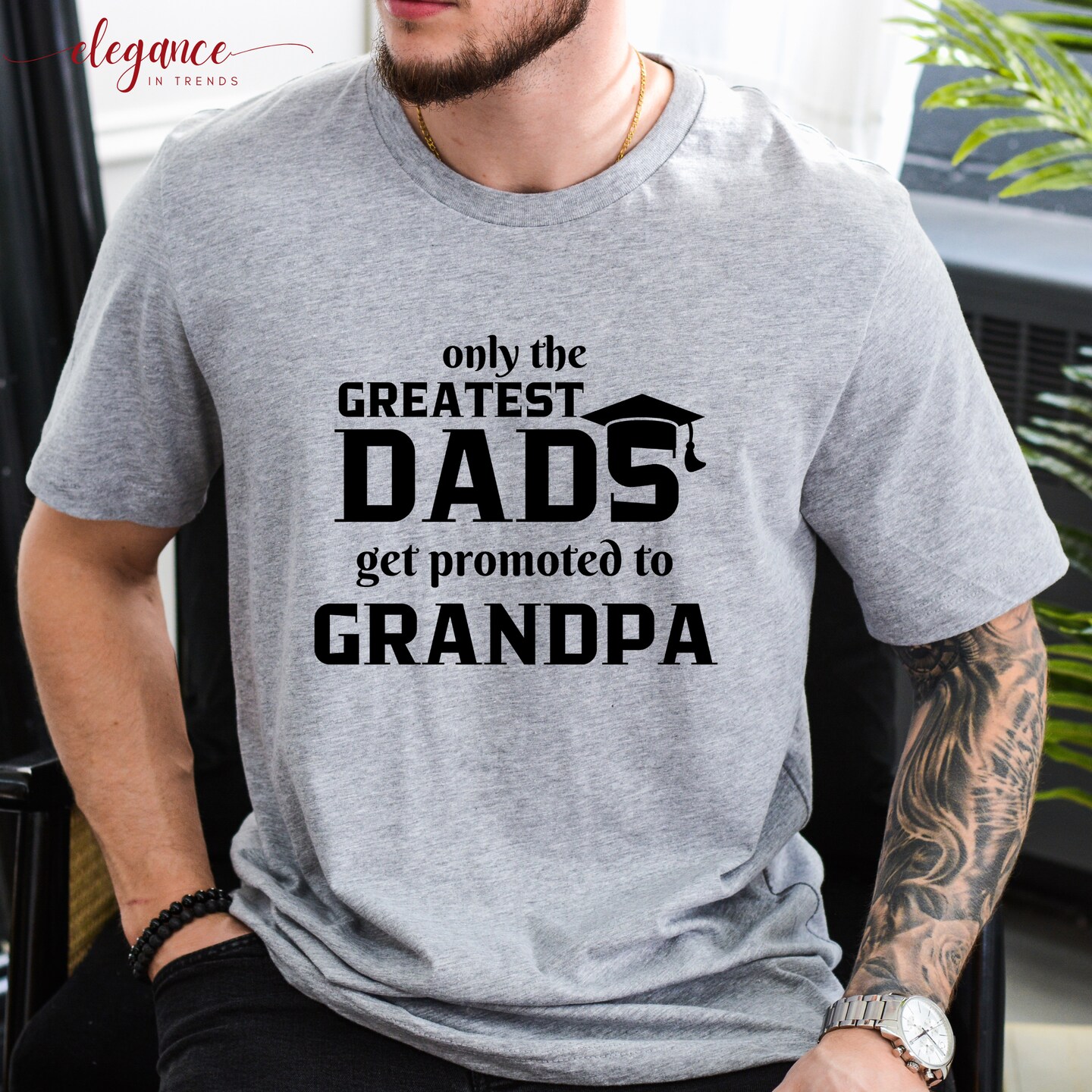 Great Dads Get Promoted To Grampy Father's Day Gift T-Shirt