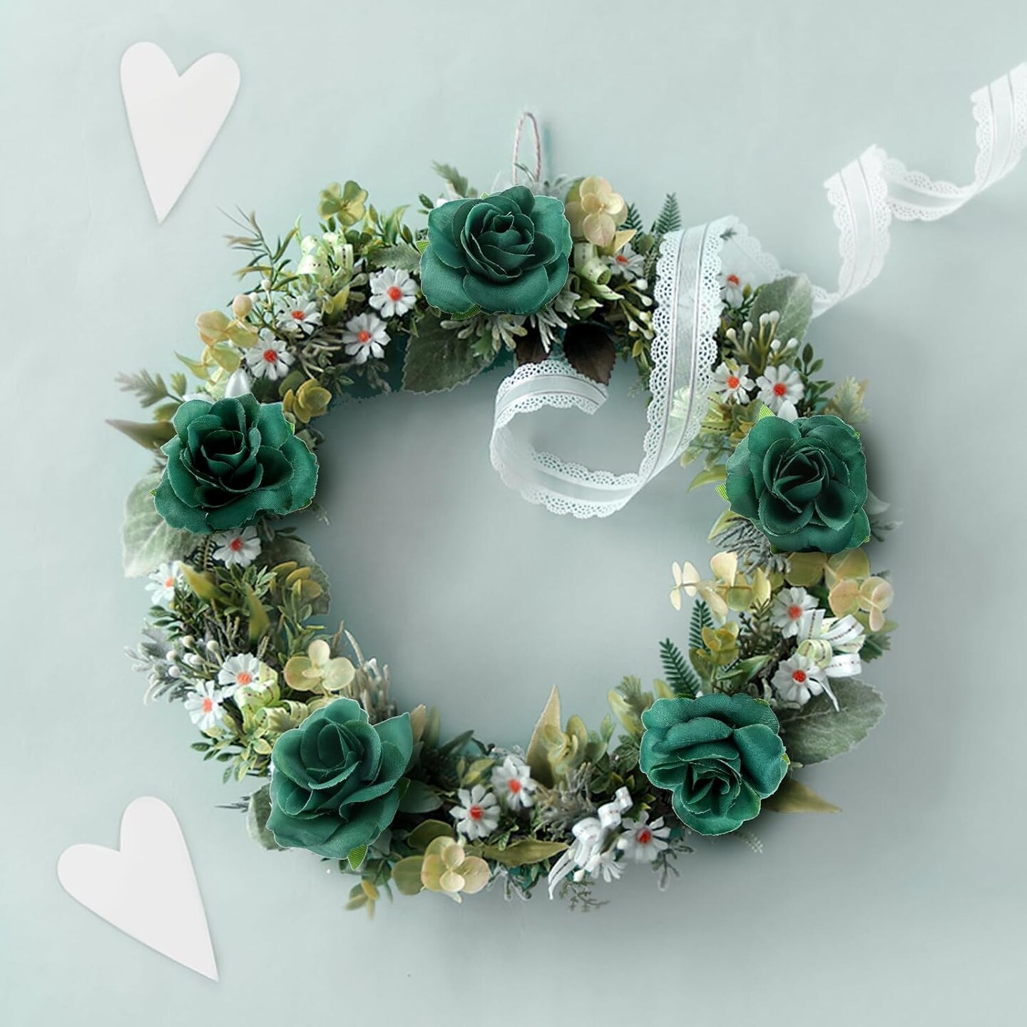 50-Pieces 1.6&#x22; Artificial Flower Heads Silk Roses