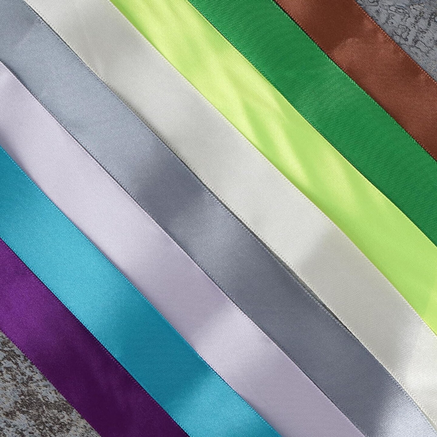 Solid Satin Ribbon Ribbons Assorted 40 Yards Craft Bow Party Decoration Packing Ribbons (Mix, 1&#x22;(25mm))