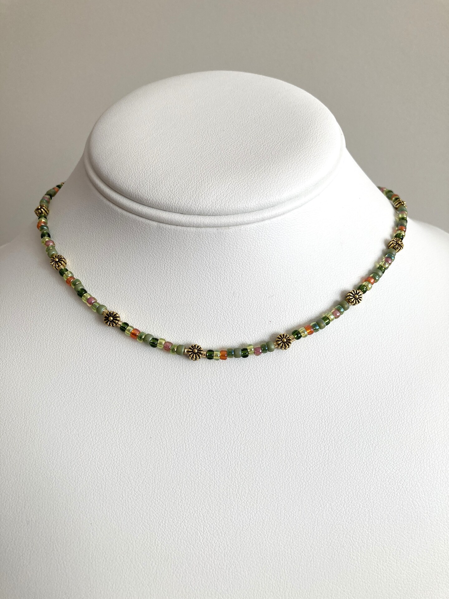 product name is Bronze Daisy Choker 15 - 16"